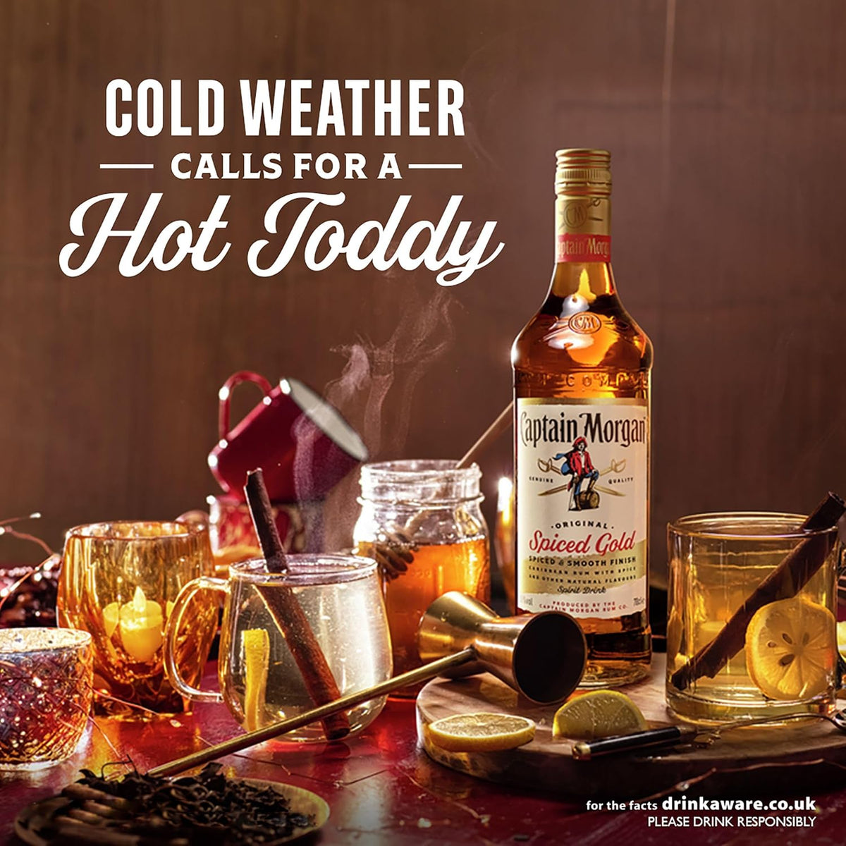 Captain Morgan Original Spiced Gold | 35% vol | 1L | Caribbean Rum Based Spirit Drink with Spice | Vanilla & Brown Sugar Flavours