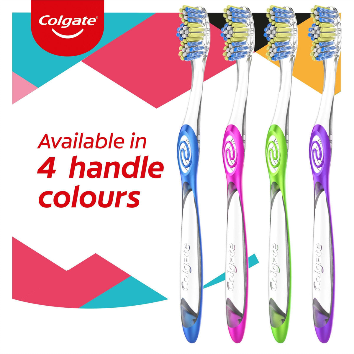 Colgate Zigzag Medium Bristles Manual Toothbrush (3-Pack)