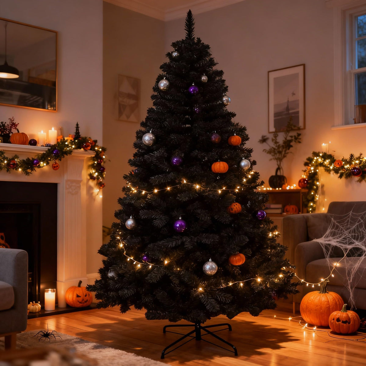 SHATCHI 6ft/1.8m Alaskan Pine Green Artificial Christmas Tree Bushy 550 Tips Xmas Home Decorationations Decorations