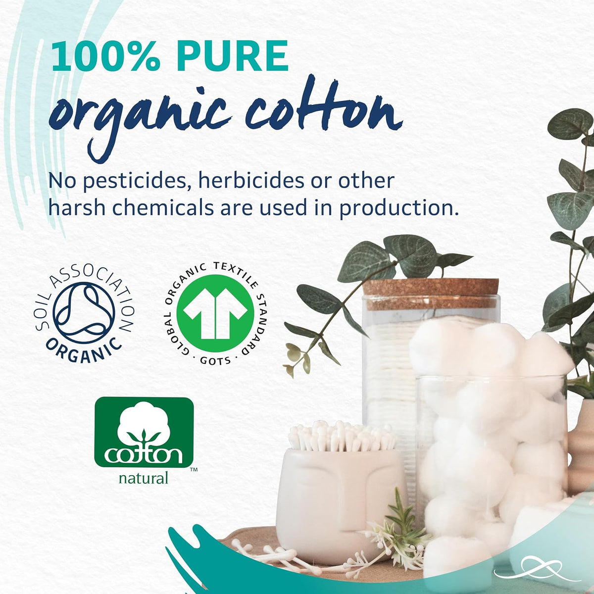 Lil-Lets 100 Cotton Wool Balls