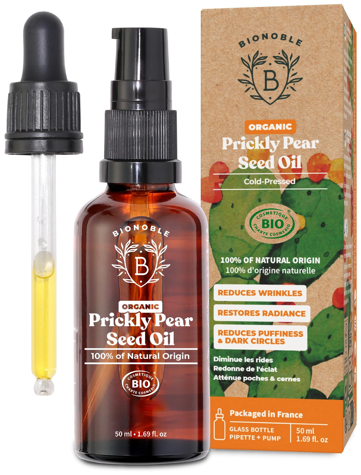 BIONOBLE Organic Rosemary Oil for Hair Growth - Hair Loss, Volume - 50ml