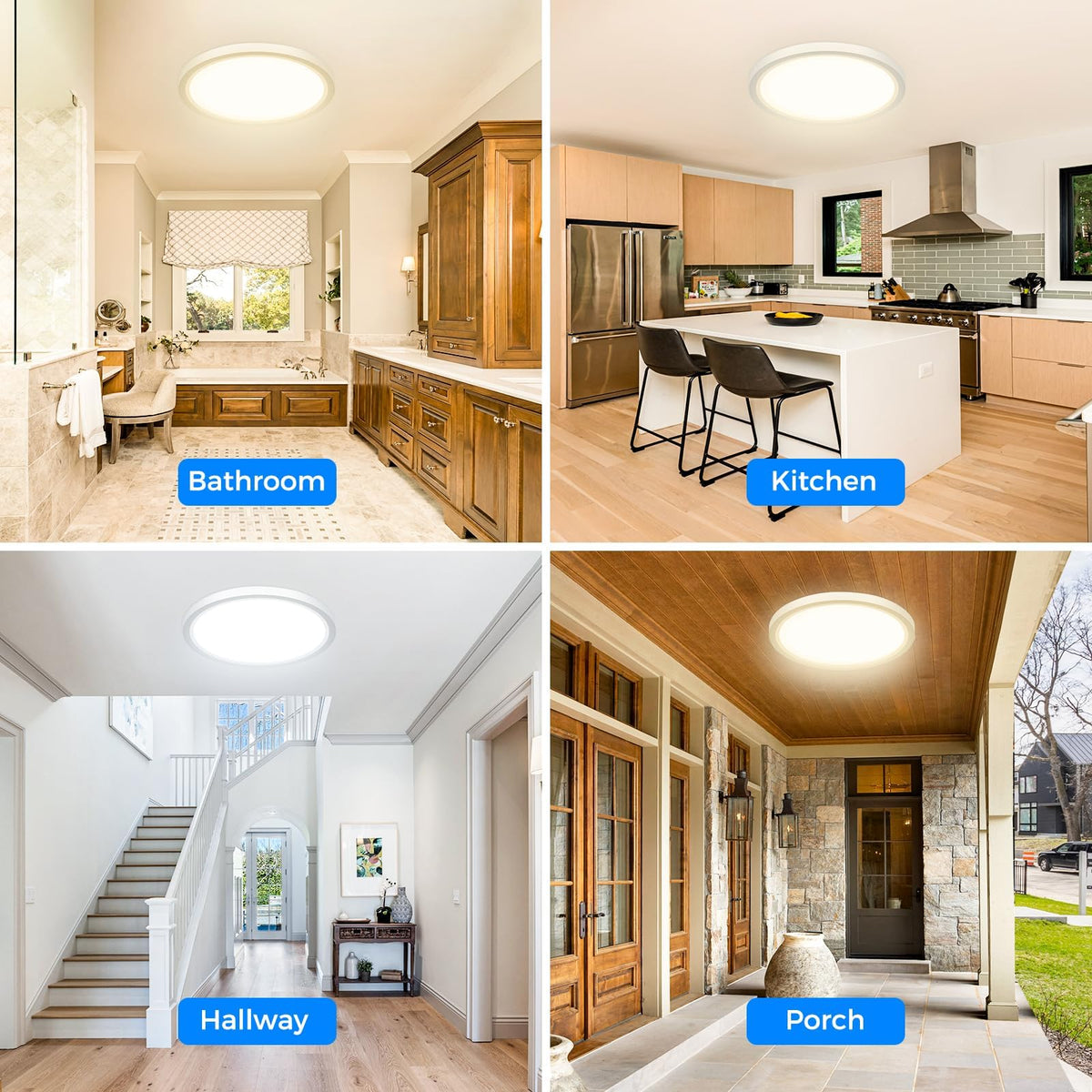 Peasur Bathroom Light, 3000K/3500K/4000K/5000K/6500K 5 Color Temperature