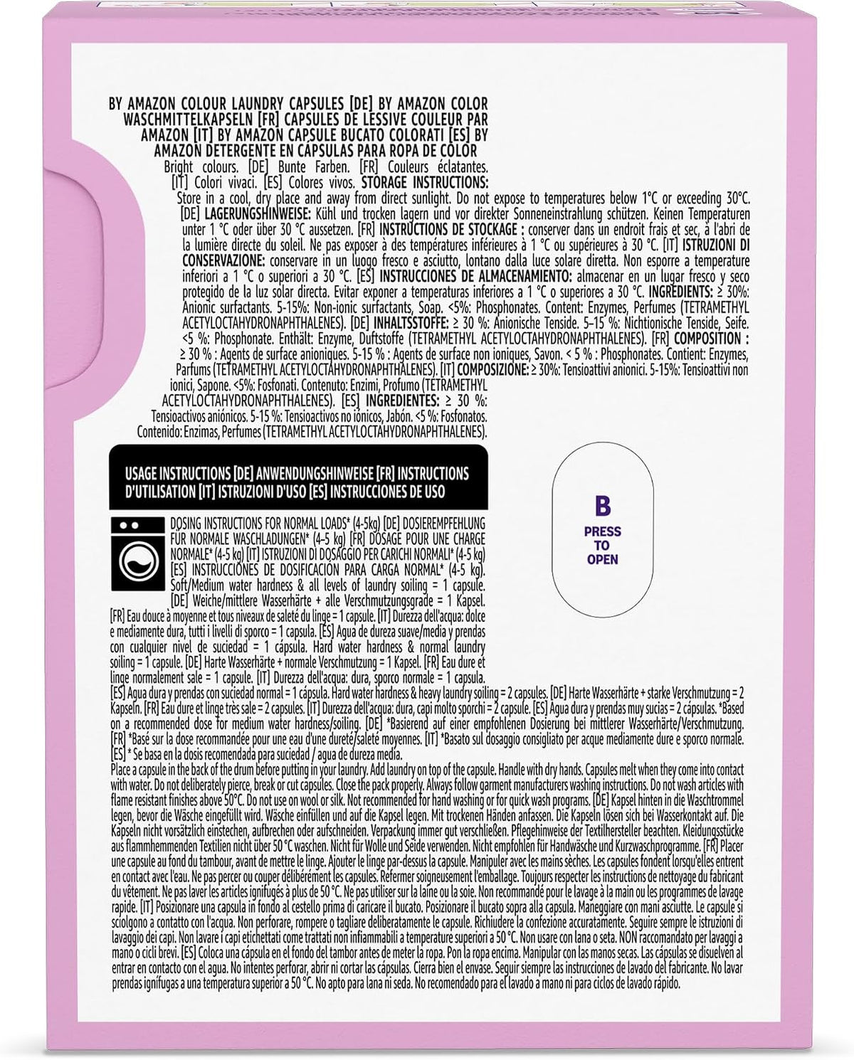 by Amazon Colour Laundry Capsules 3-in-1, 24 Washes