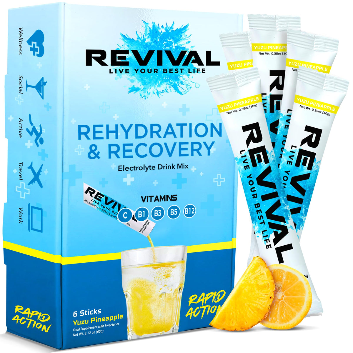 Revival Rapid Rehydration Electrolytes Powder