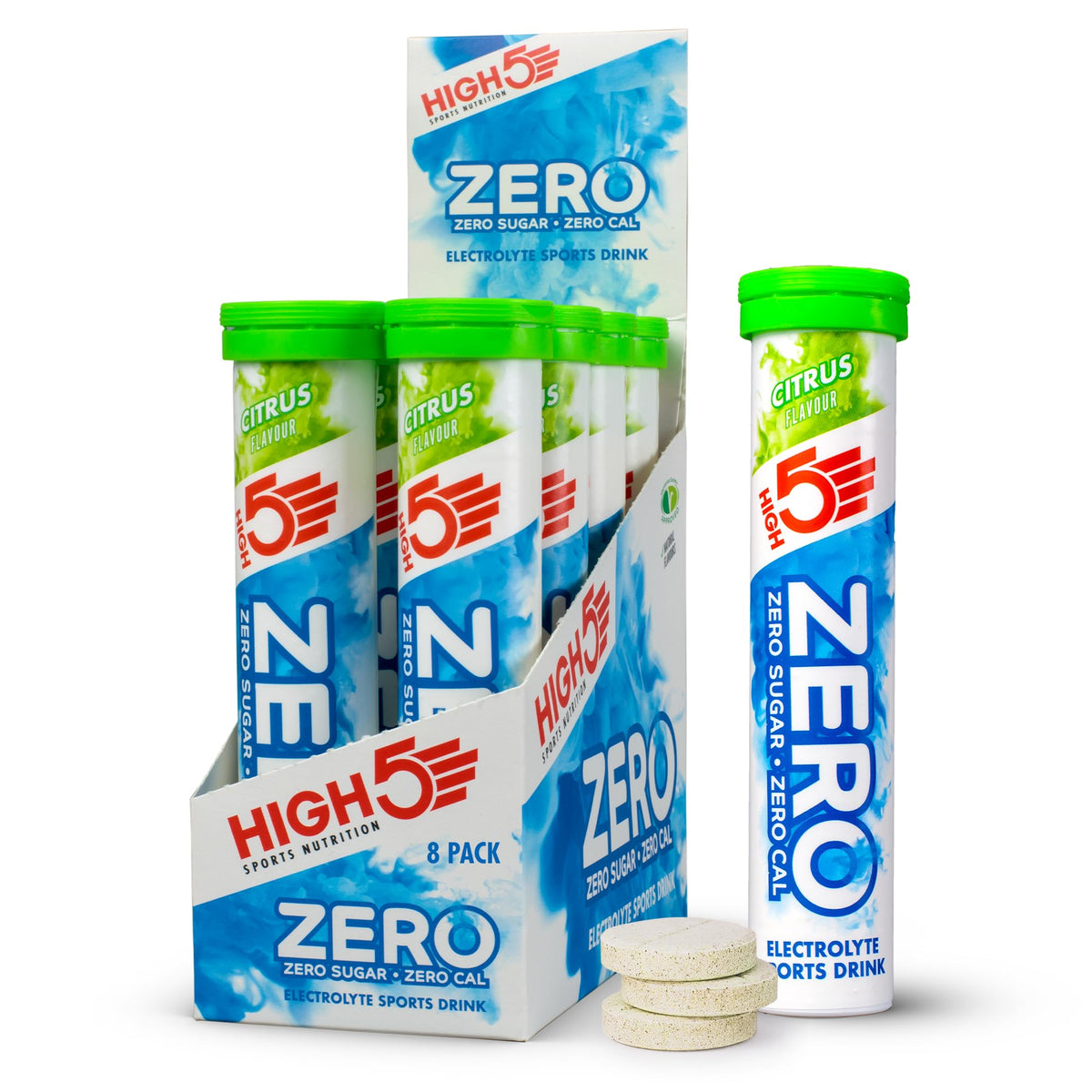 HIGH5 Zero Electrolyte Tablets for Hydration, Berry, 20 Tablets