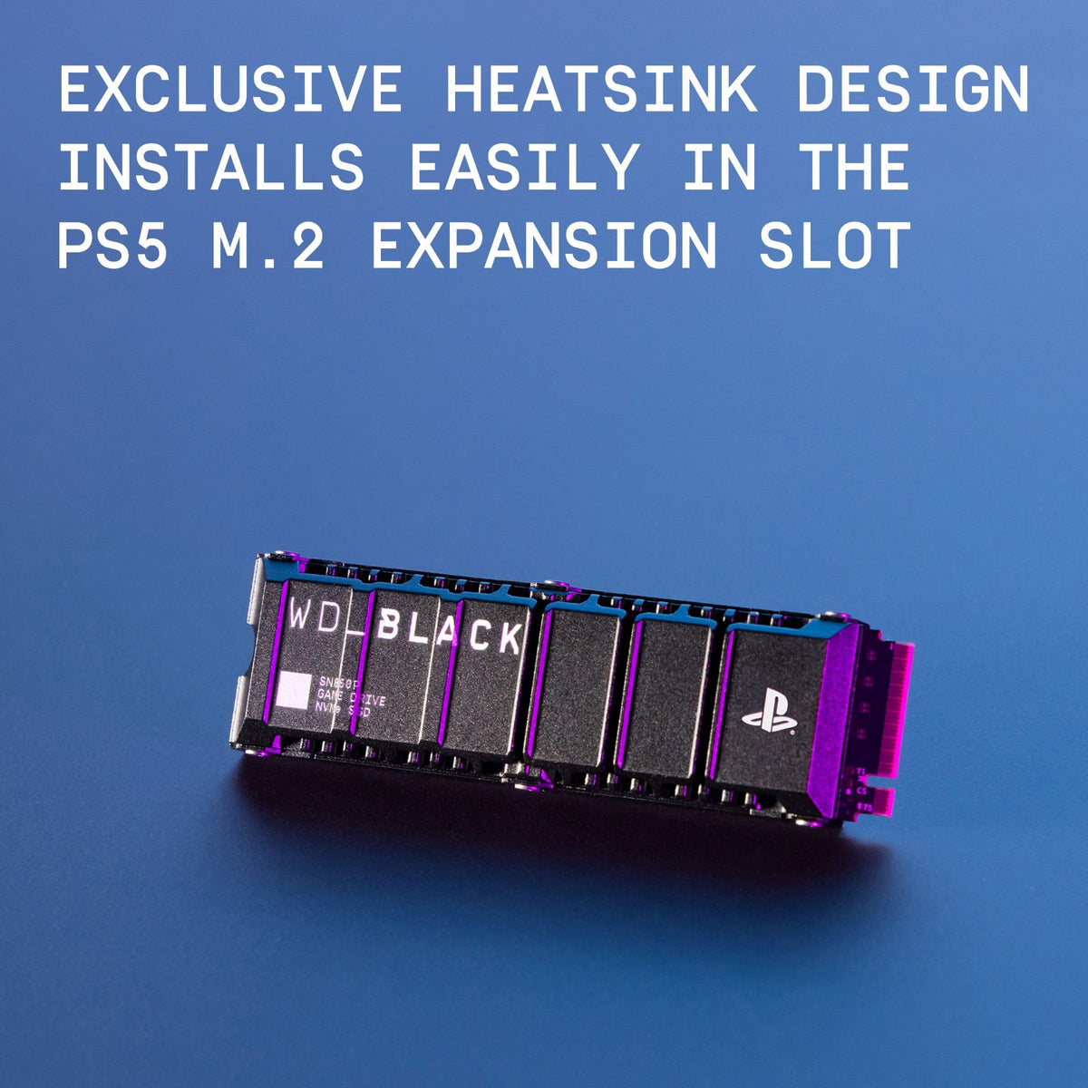 WD BLACK SN850P 2TB PS5 SSD (Officially Licensed for PlayStation 5, Read Speeds Up to 7300 MB/s, M.2 2280 PCIe NVMe, Exclusive Heatsink Design, Internal Gaming SSD)