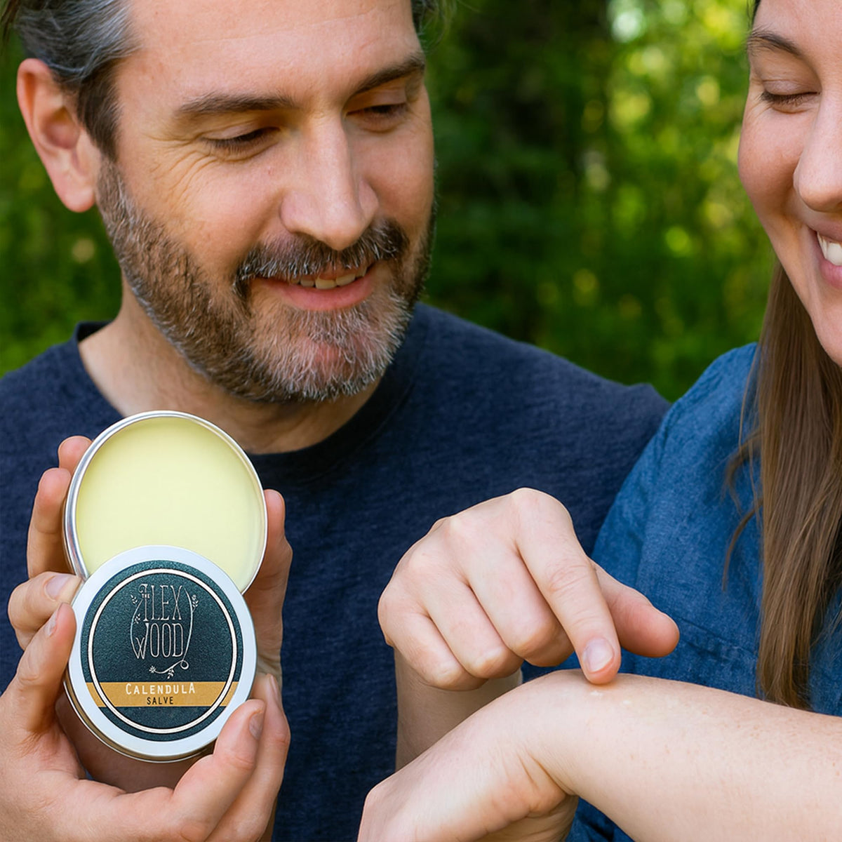 The Ilex Wood - Herbal Salve Gift Set - 100% Natural Handmade, Cruelty & Plastic Free. Skin irritation, scrapes, bites, stings soothes rashes, itching, dry skin, eczema, chapped hands. 3 x 100ml