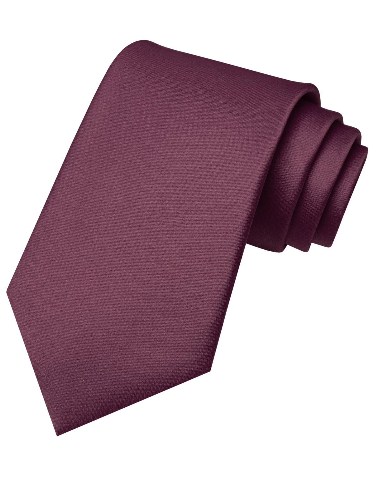 RBOCOTT Solid Color Tie Mens Necktie for Business and Wedding Party