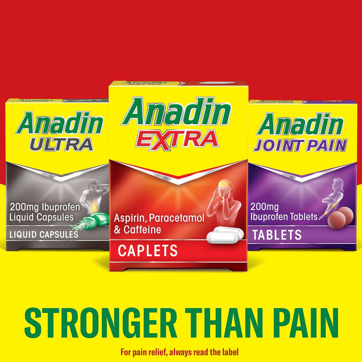 Anadin Extra Pain Relief Tablets 16s, Aspirin, Paracetamol, Caffeine