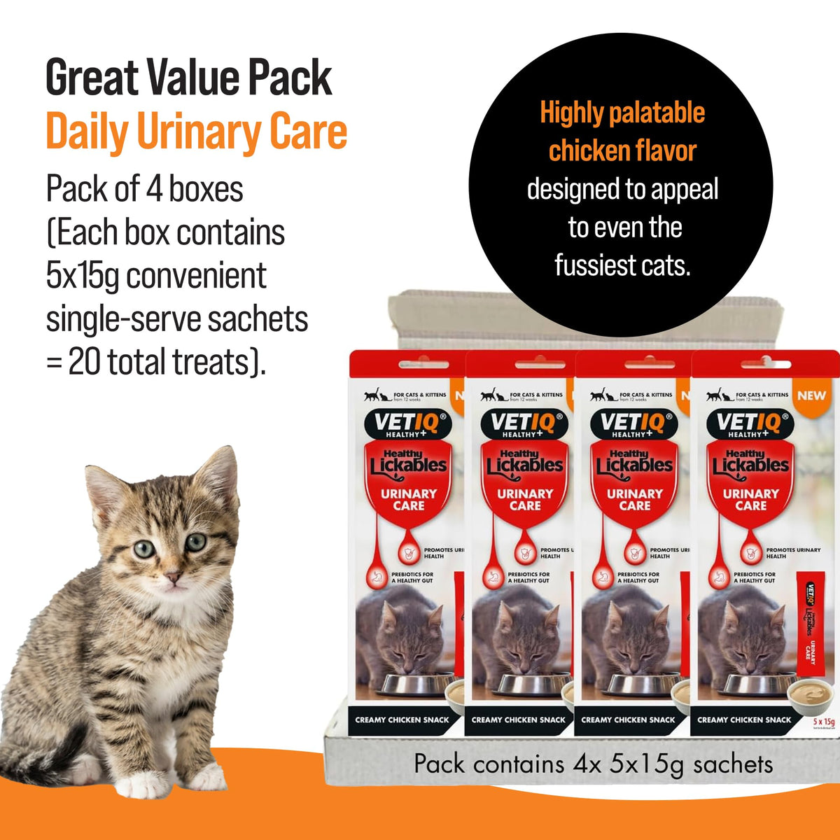 VETIQ Healthy Bites Cat Variety Treats for Cats & Kittens (84 Servings)