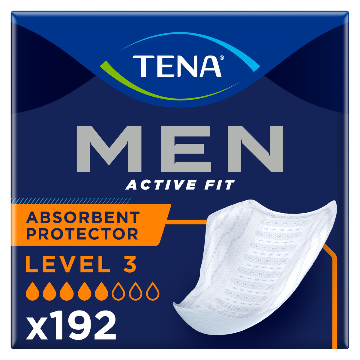 TENA Men Protective Underwear, Large, Level 4 for Heavy Bladder Weakness x 40