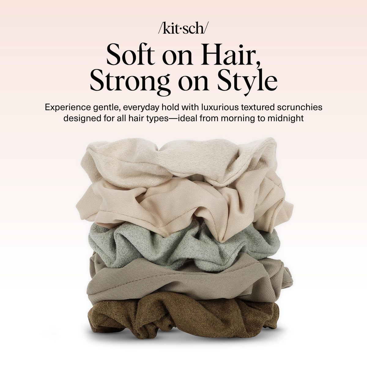 Kitsch Satin Scrunchies for Women 3pcs - Garden Bouquet