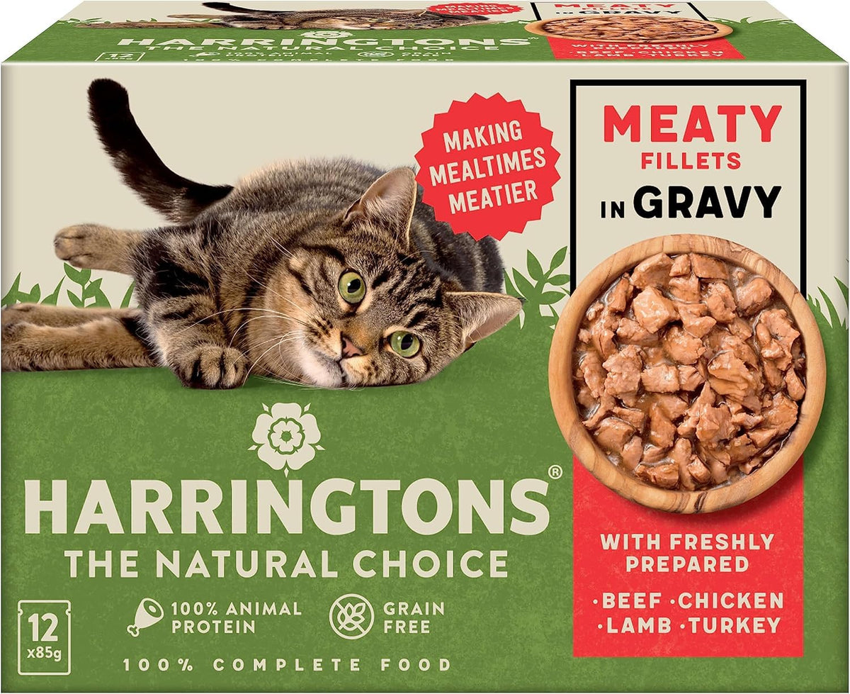 Harringtons Complete Wet Adult Cat Food Pouch Mixed in Jelly Pack 40x85g