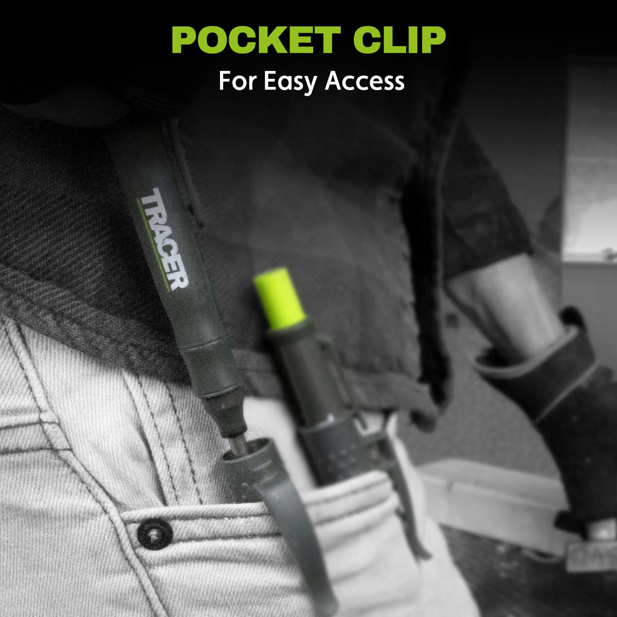 Tracer Deep Hole Carpenter Pencil | Work Pencil, Holster & Sharpener