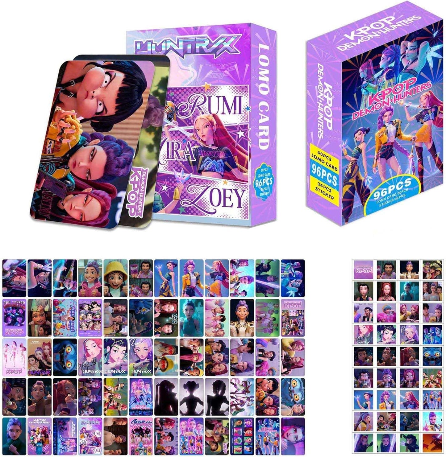 Sanmatic K-Pop Demon LOMO Cards Classic Card Set for Kids Playing for Party Favors and Gift
