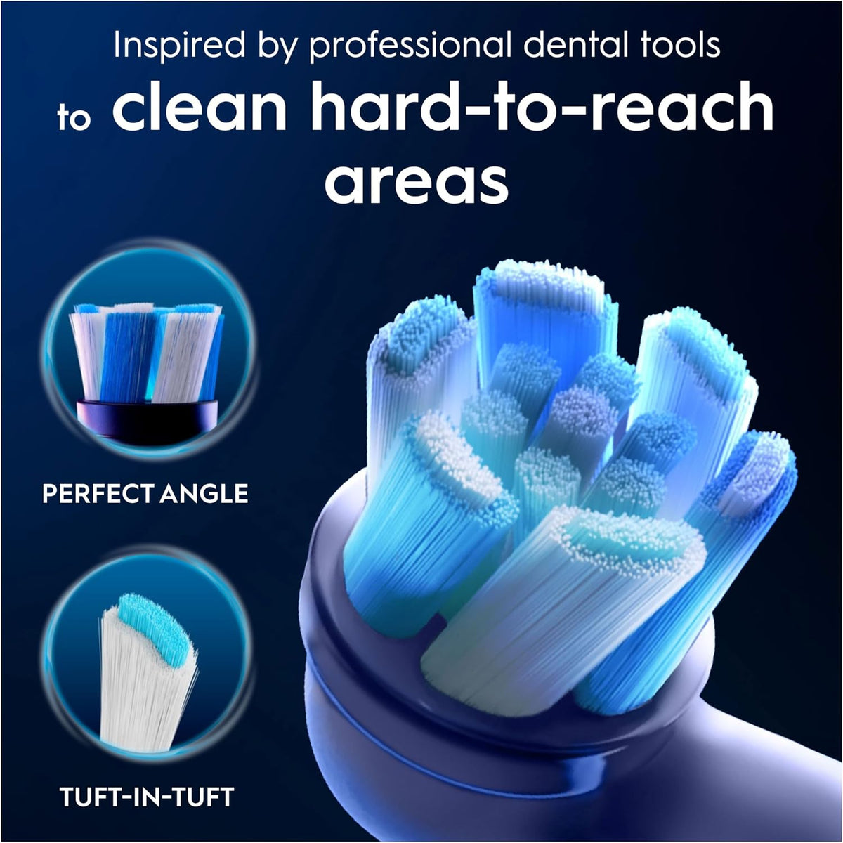 Oral-B iO Series Ultimate Clean Replacement Brush Heads, 2 Count - Original Round Heads, Crisscross Bristles, Deep Cleaning, Plaque Removal, Compatible with iO Electric Toothbrushes