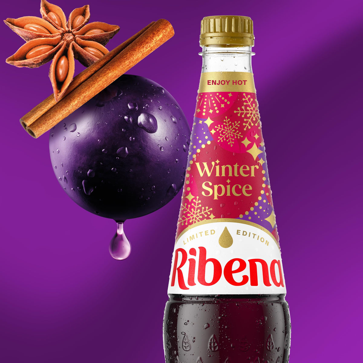 Ribena Blackcurrant Squash 1.5L – Real British Blackcurrants | Rich in Vitamin C | No Artificial Colours or Flavours | 100% Recycled Plastic Bottle