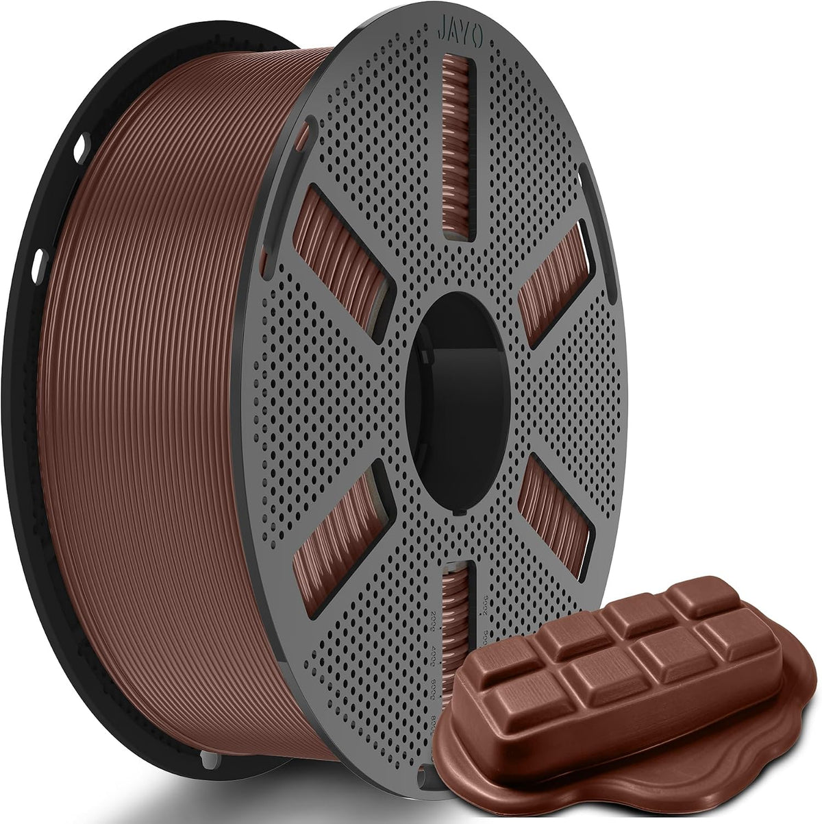 JAYO PETG Filament 1.75mm, 1.1KG (2.42lbs) Chocolate Color