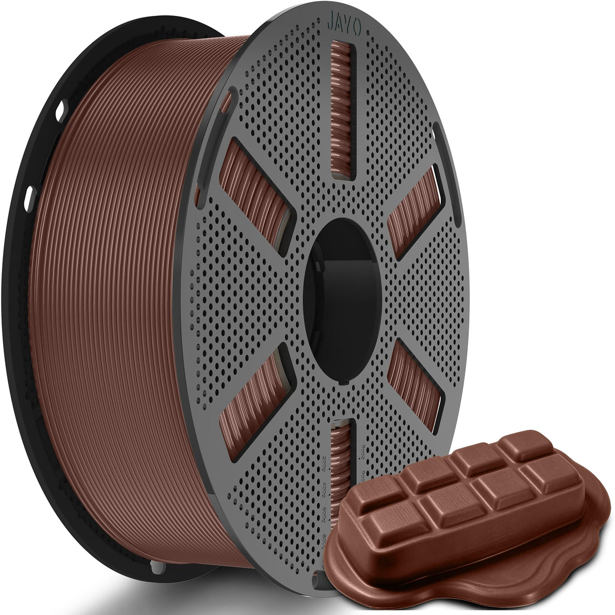 JAYO PETG Filament 1.75mm, 1.1KG (2.42lbs) Chocolate Color