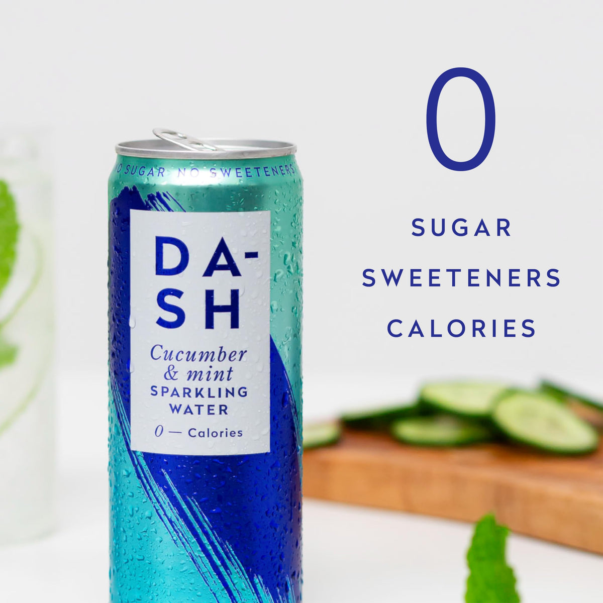 DASH Water Raspberry - 12 x Raspberry Flavoured Sparkling Spring Water - NO Sugar, NO Sweetener, NO Calories - Infused with Wonky Fruit (12 x 330ml cans)