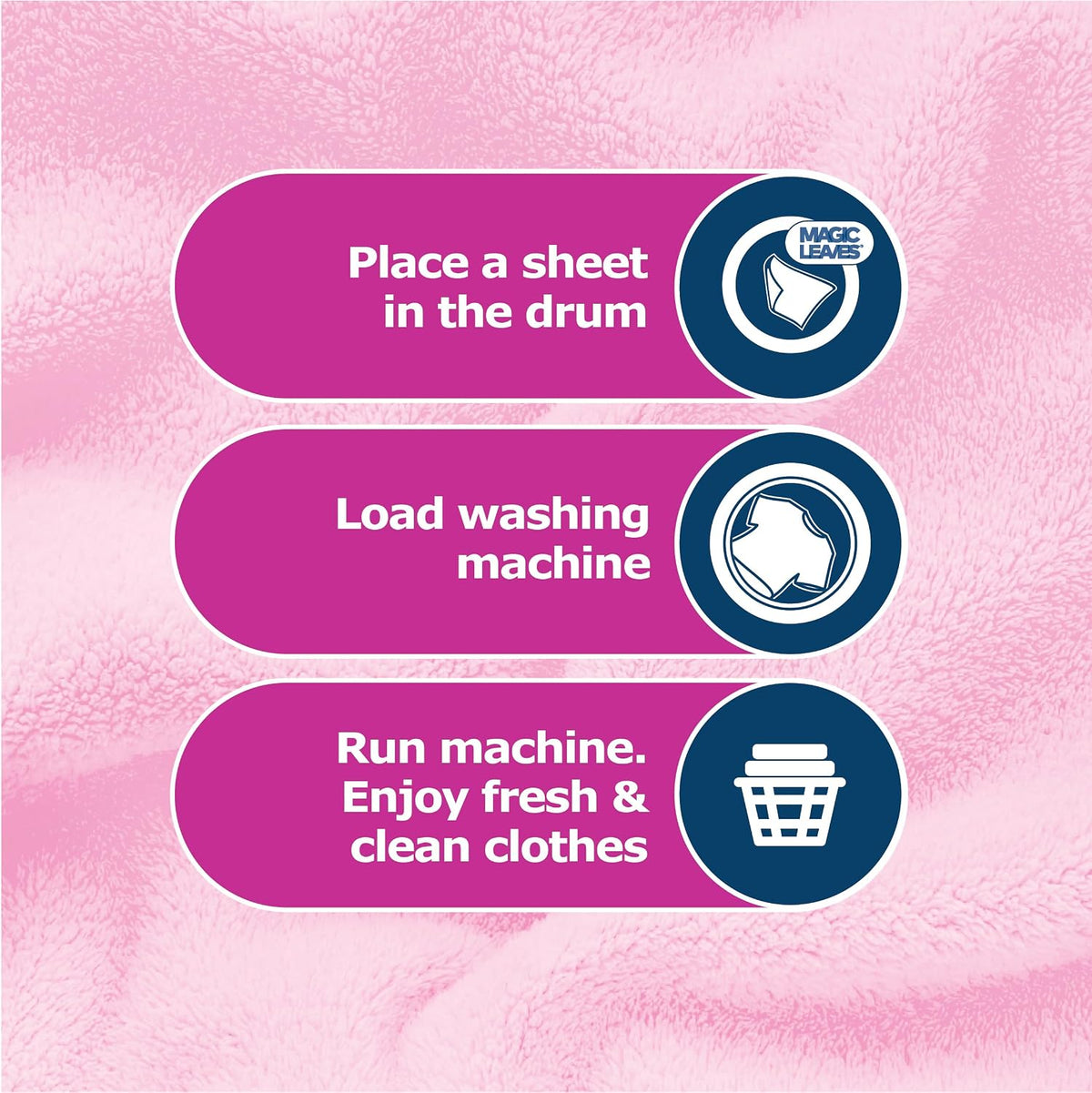 Dr. Beckmann MAGIC LEAVES Laundry Detergent Sheets BIO | Convenient and pre-dosed laundry detergent sheets | Dissolvable climate neutral and easy to use | 25 sheets