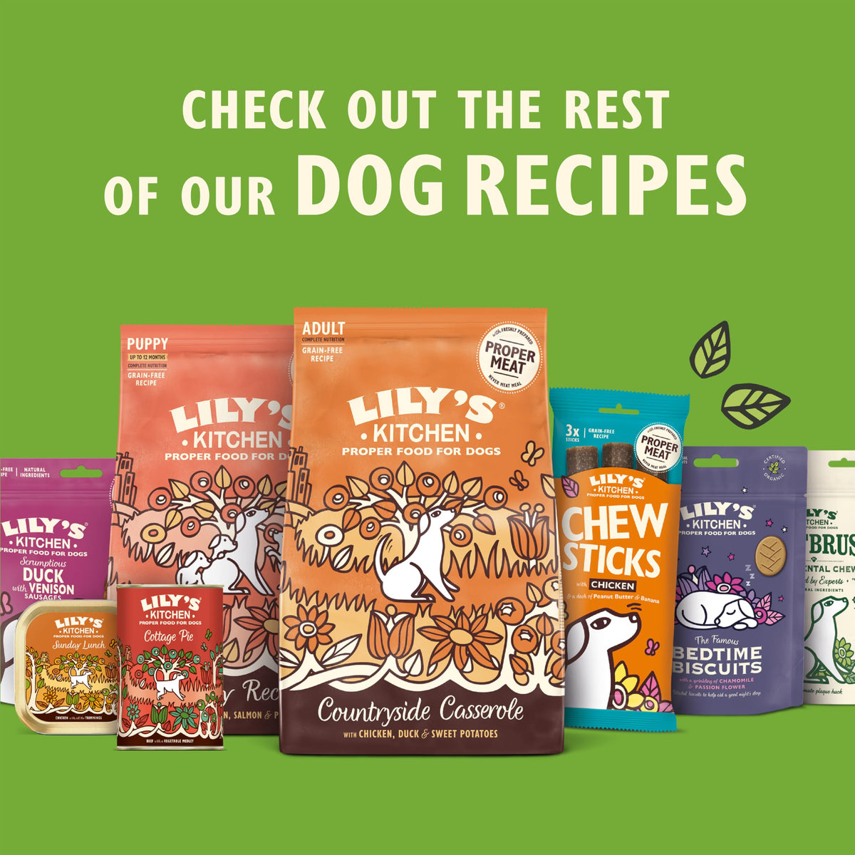 Lily's Kitchen Made with Natural Ingredients Adult Dry Dog Food Chicken & Duck Grain-Free Recipe 2.5kg Bag