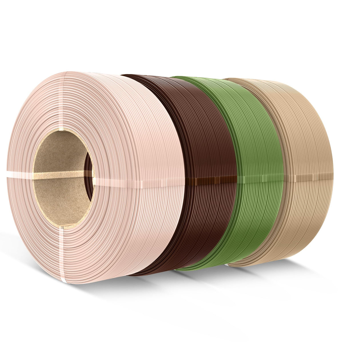 SUNLU 3D Printer Filament PETG Filament Refill 1.75mm,Suitable for SUNLU Third-Generation Reusable spools,Dimensional Accuracy +/- 0.02 mm,1kg per Spool, Pack of 4,4 Black