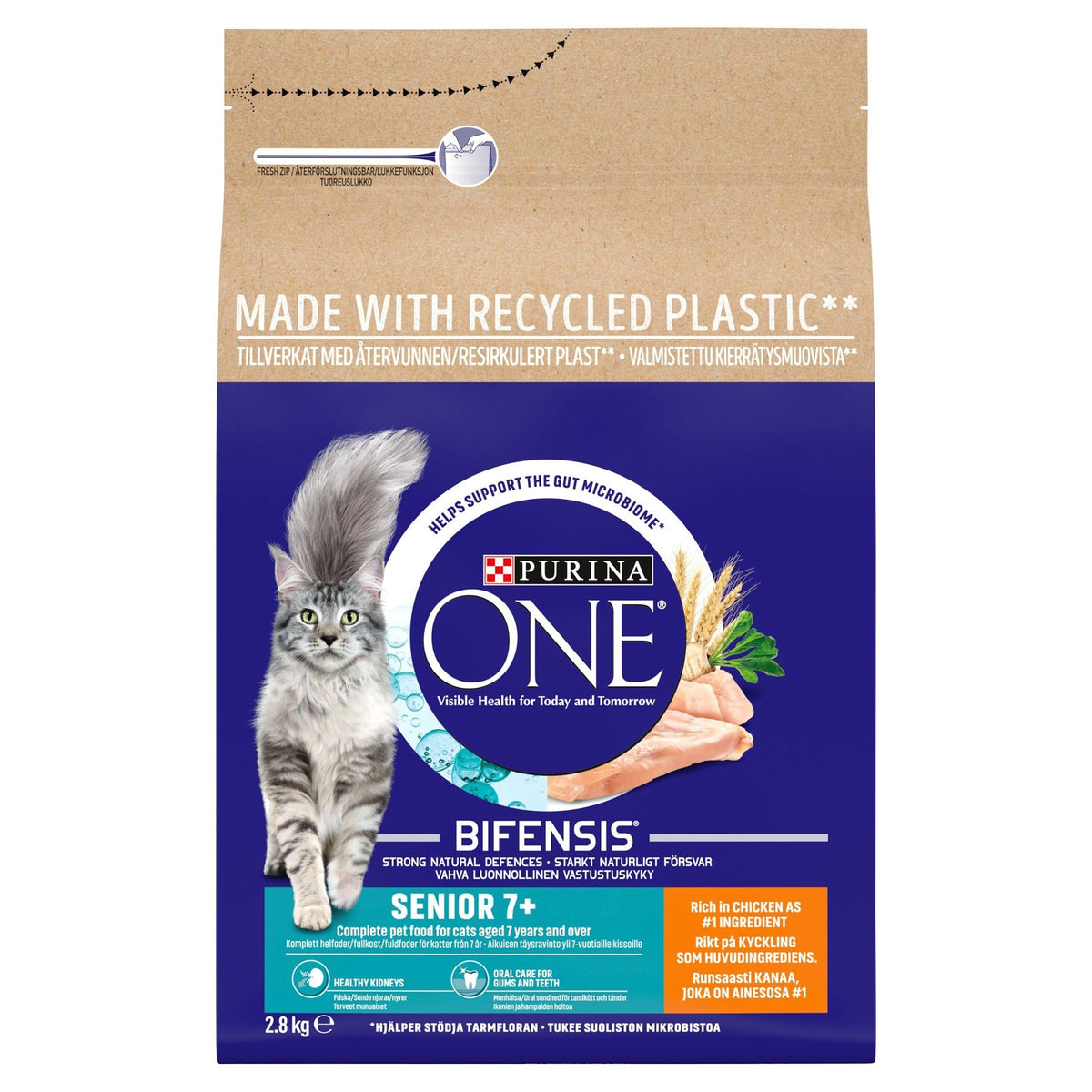 PURINA ONE Bifensis Adult Dry Cat Food Chicken 7.5kg Pack
