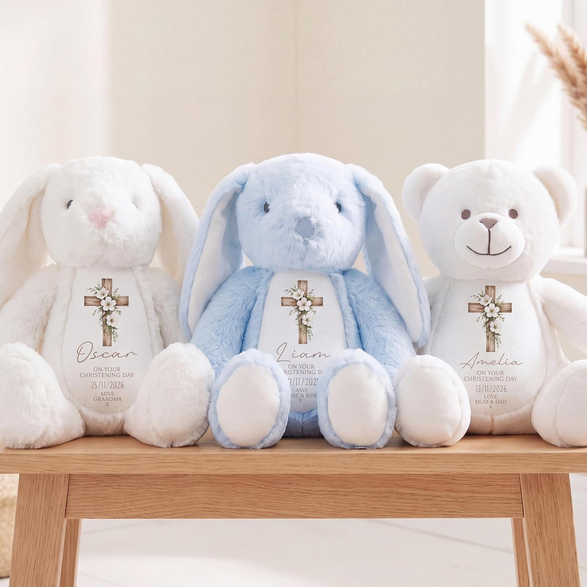 Personalised Christening Gift | Christening Teddy, Christening Gifts, Baptism Teddy | Custom Baptism Gift
