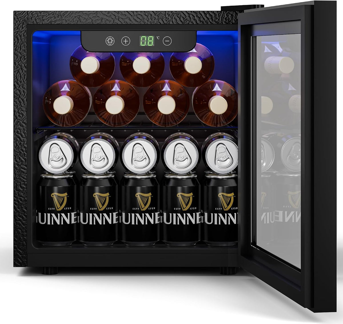 TRIUMPHKEY 4-16°C Compact Mini Fridge Cooler for Drinks Beverages Cans