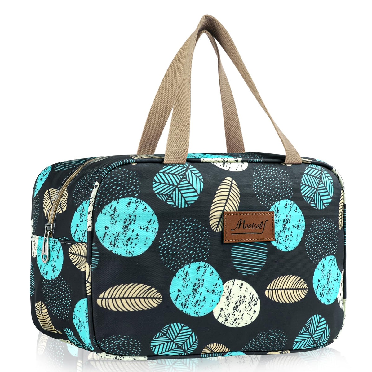 Aucuu Toiletry Bag, Large Full Size Toiletry Bag, Travel Hand-Held Make up Wash Bags, Portable Waterproof Toile-Try Kit, Bathroom Storage Case, Cosmetic Organizer for Travel, Camping for Women Girl