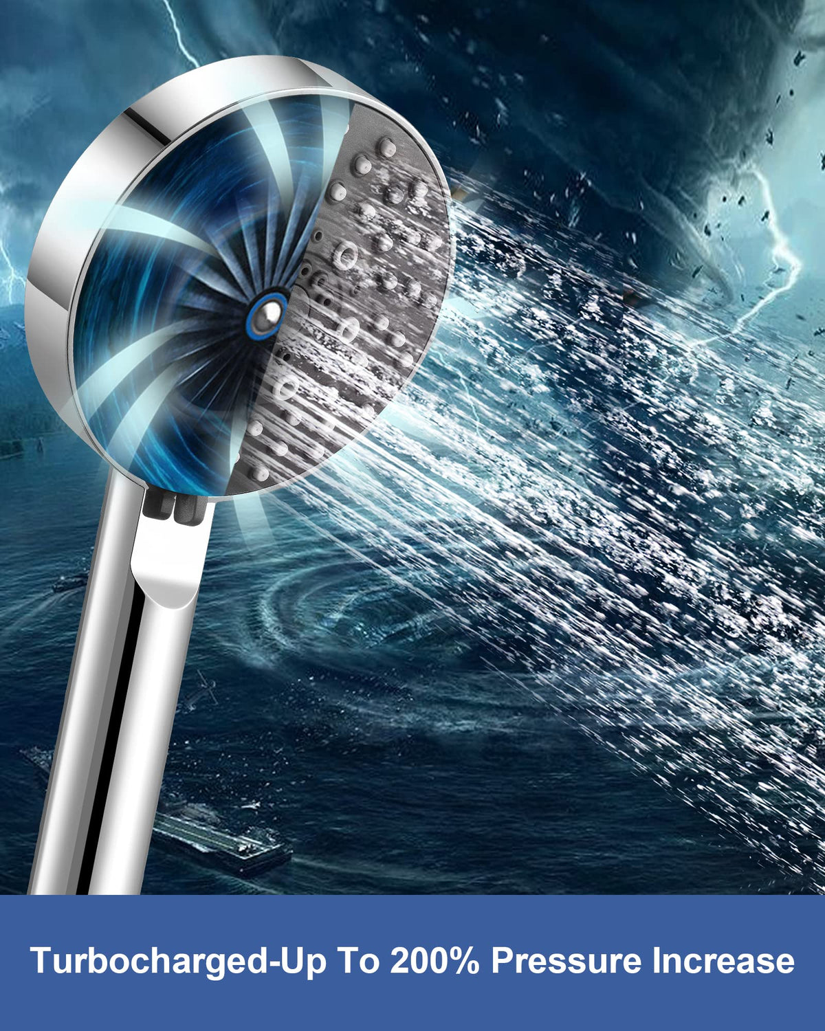 Magichome Shower Head, High Pressure Shower Head with 5 Spray Modes