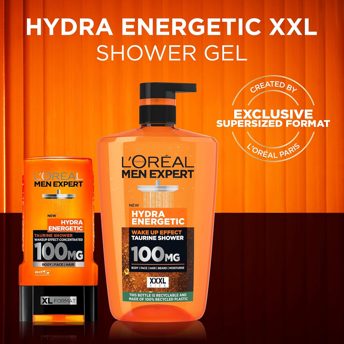 L'Oréal Paris Men Expert Shower Gel Hydra Energetic 3-in-1 XXXL 1L