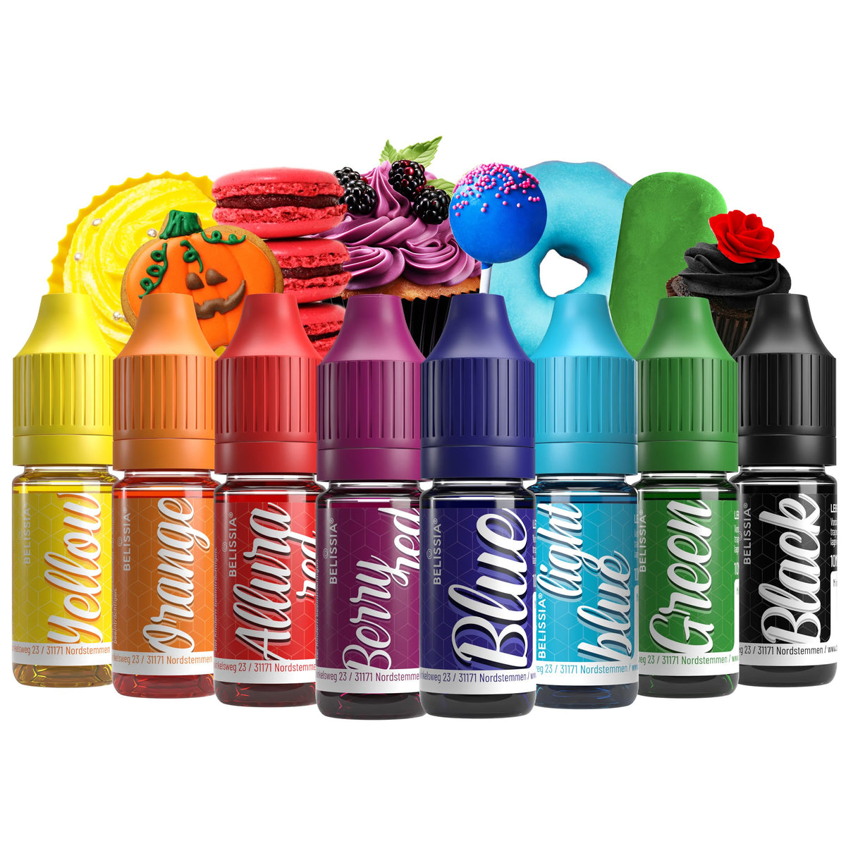Belissia Liquid Food Colouring Rosa 10ml for Cooking and Baking