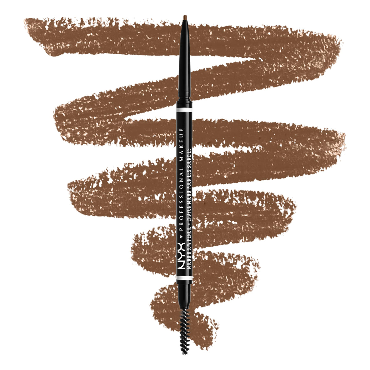 NYX Professional Makeup Micro Brow Pencil, Dual Ended Precise: Ash Brown