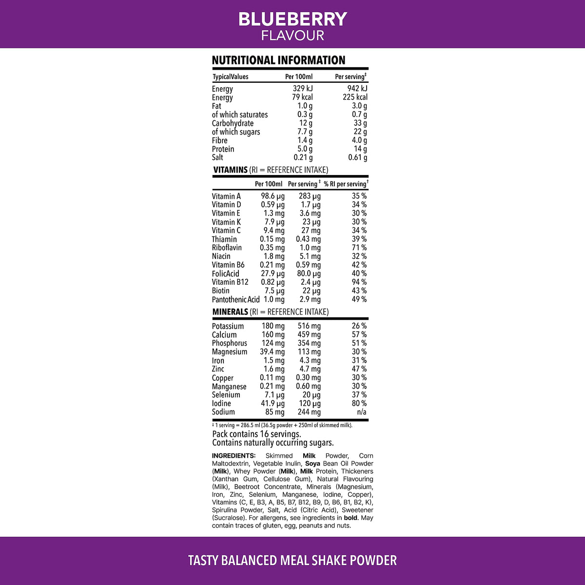 SlimFast • Meal Replacement Powder • Caramelised Biscuit Flavour • 584g