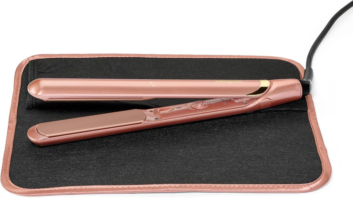 BaByliss Rose Gold Hair Straighteners - Ceramic Plates for Smooth Styling, Multi-Voltage Worldwide use, Ultra-Fast 15 Second Heat Up, 3 Heat Settings Up to 235°C, 2598U