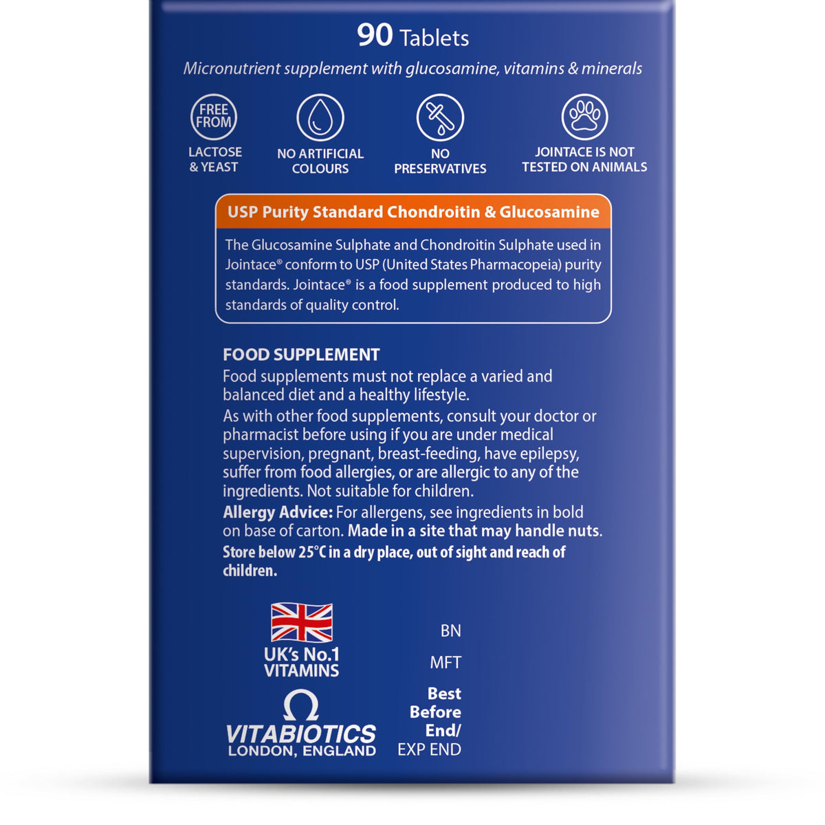 Jointace Collagen - Advanced Joints & Cartilage Support - Includes Collagen, Glucosamine & Chondroitin & Ginger