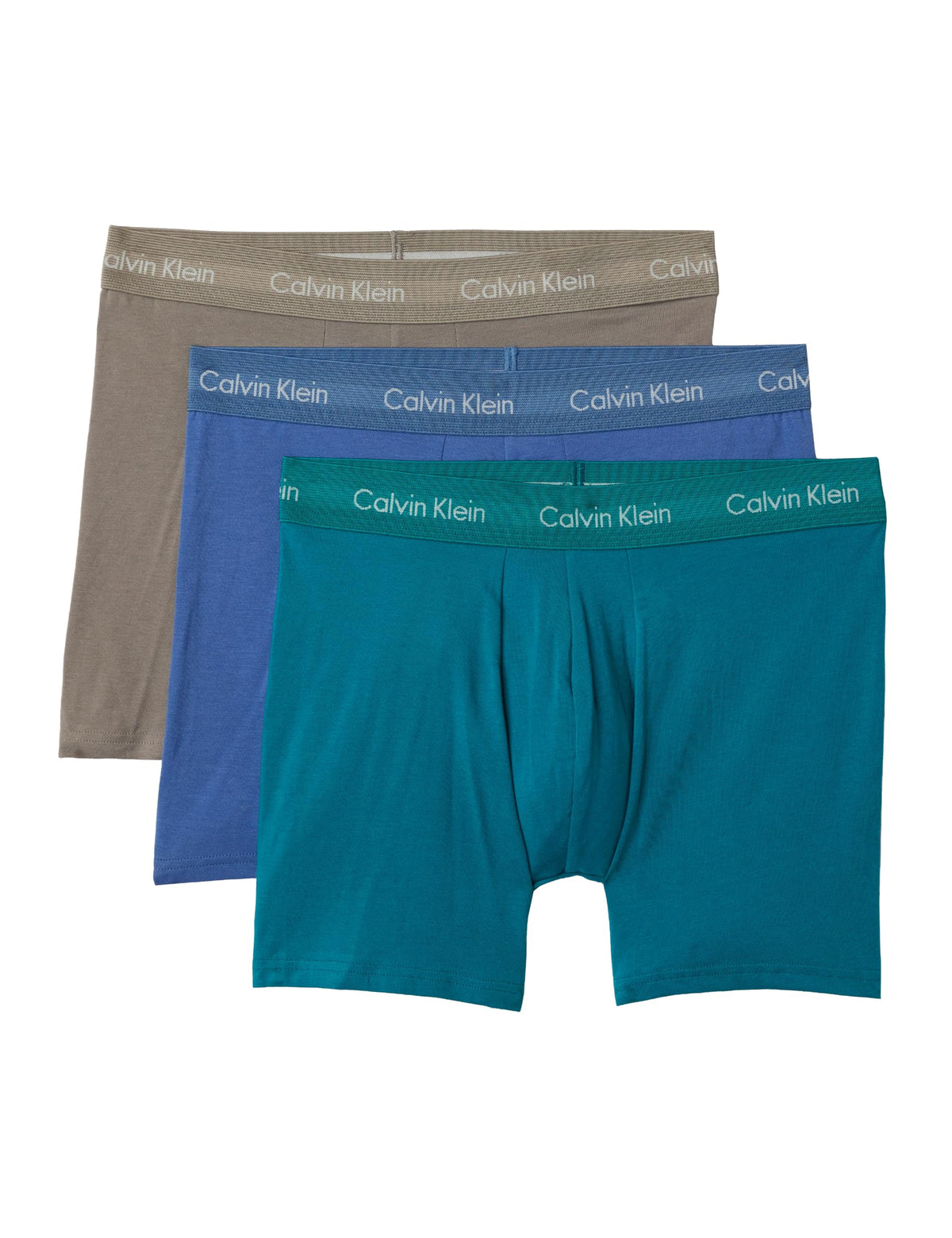 Calvin Klein Men’s 3 Pack Boxer Briefs with Logo Waistband