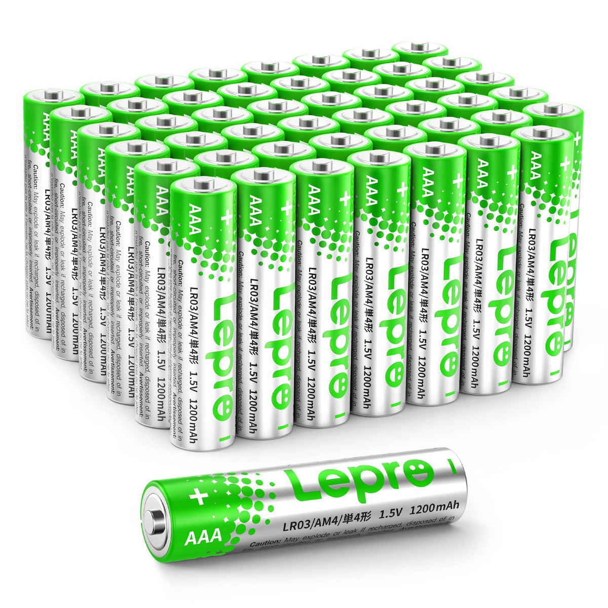 Lepro AAA Alkaline Batteries 24 Pack, 1200mAh Triple A Battery Long Lasting