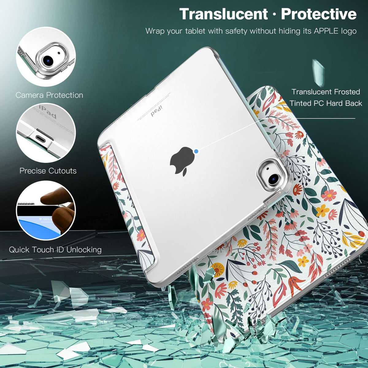 TiMOVO Case for iPad A16 11th Gen 11"/10th Gen 10.9", Abyss Blue