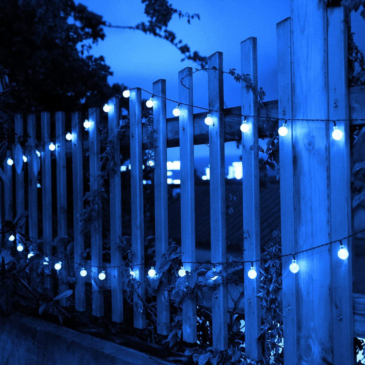 Lezonic Solar String Lights Outdoor, 50LED 7M/23Ft Solar Fairy Lights