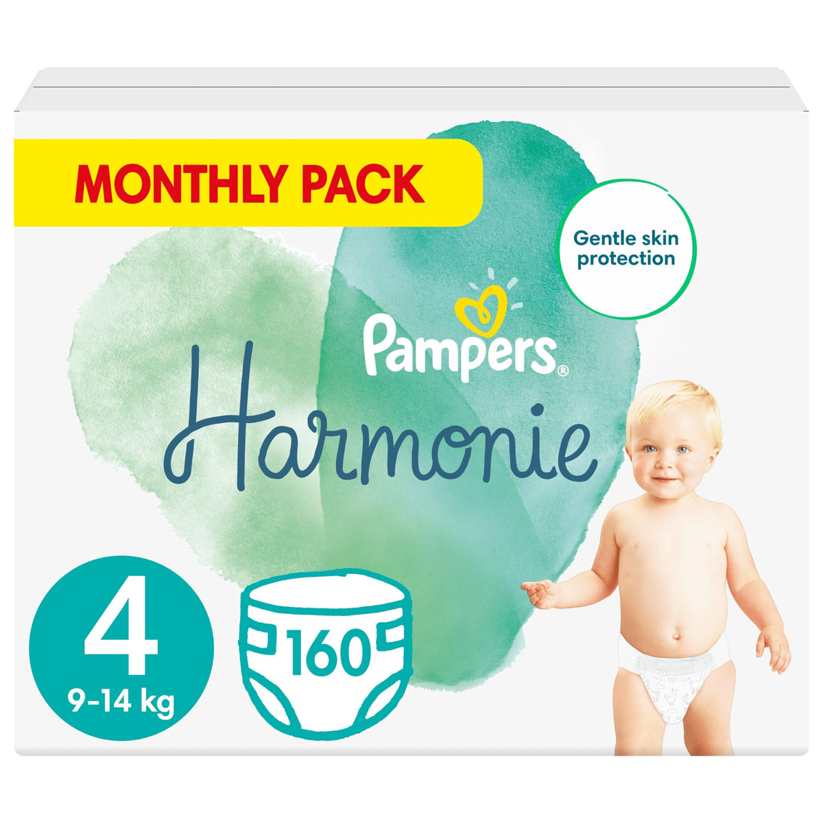 Pampers Baby Nappies Size 2 (4-8 kg / 9-18 lbs), Harmonie, 132 Count, Saving Pack, Baby Essentials for Newborn
