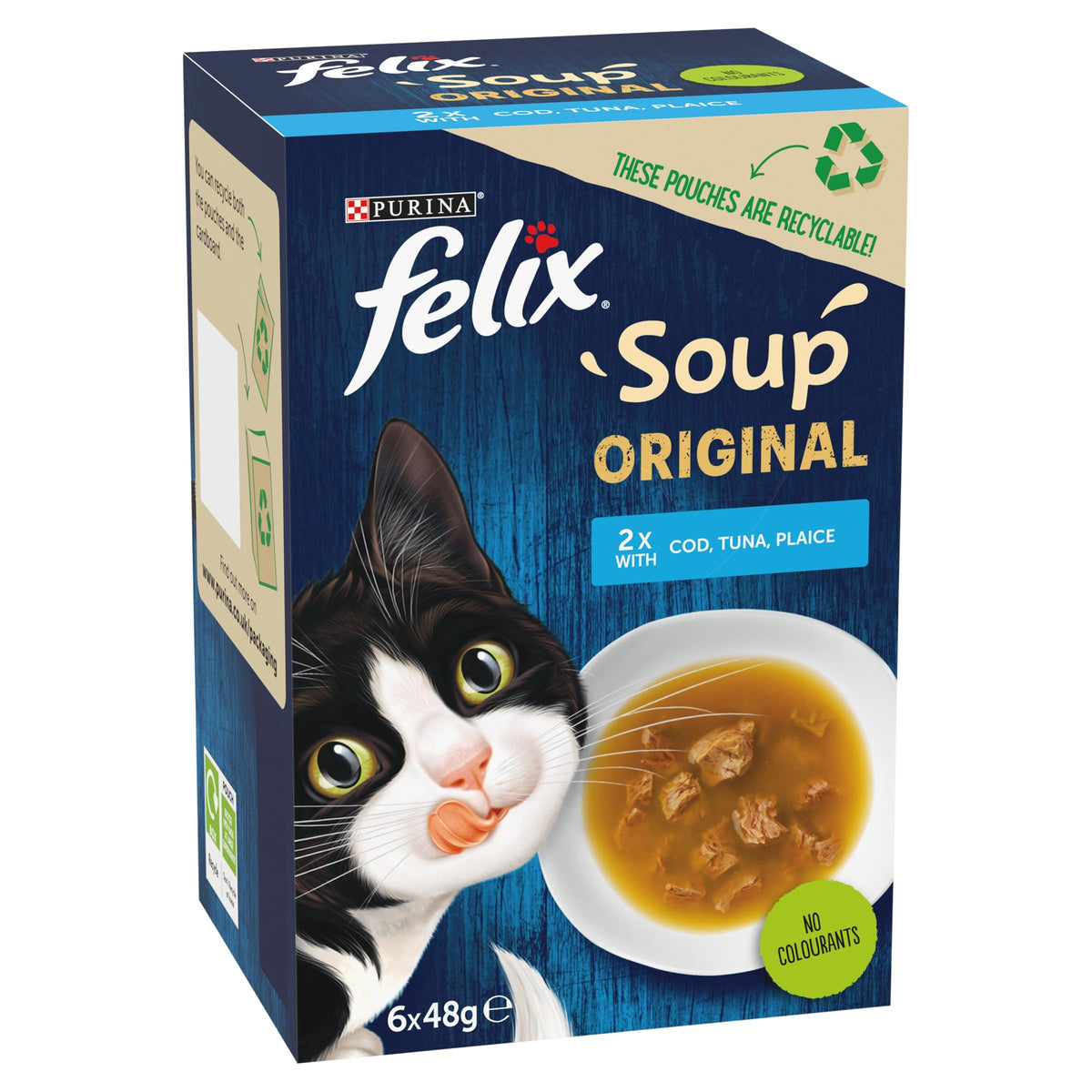 FELIX Tasty Shreds Adult Wet Cat Food Mixed Selection in Gravy Chicken, Beef, Tuna, Salmon 40 x 80g Pouches