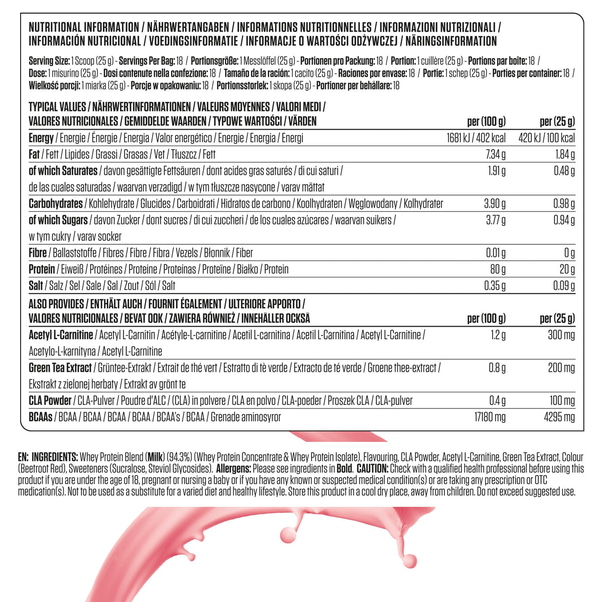 Applied Nutrition Diet Whey - High Protein Powder Supplement, Low Carb & Sugar, for Weight Management with CLA, L Carnitine, Green Tea (450g - 18 Servings) (Vanilla)
