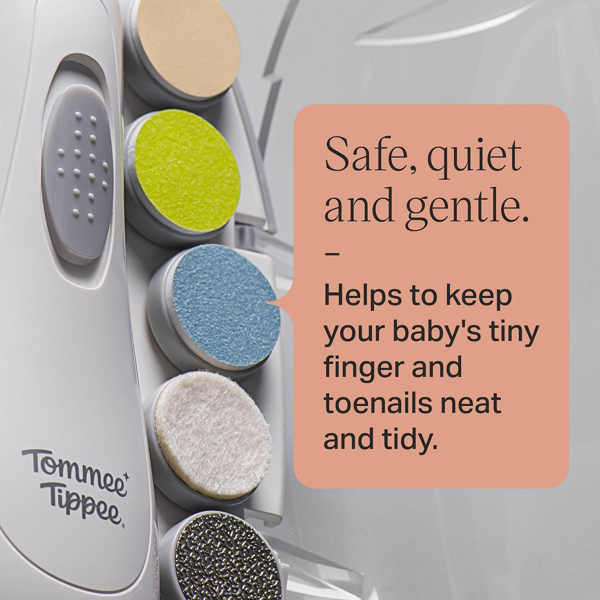 Tommee Tippee Electric Baby Nail File Six Filing Heads