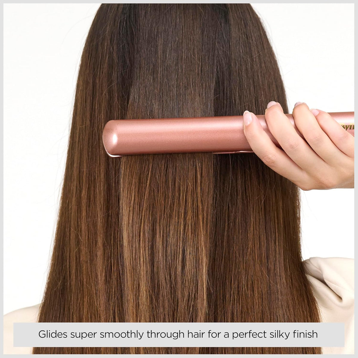 BaByliss Rose Gold Hair Straighteners - Ceramic Plates for Smooth Styling, Multi-Voltage Worldwide use, Ultra-Fast 15 Second Heat Up, 3 Heat Settings Up to 235°C, 2598U