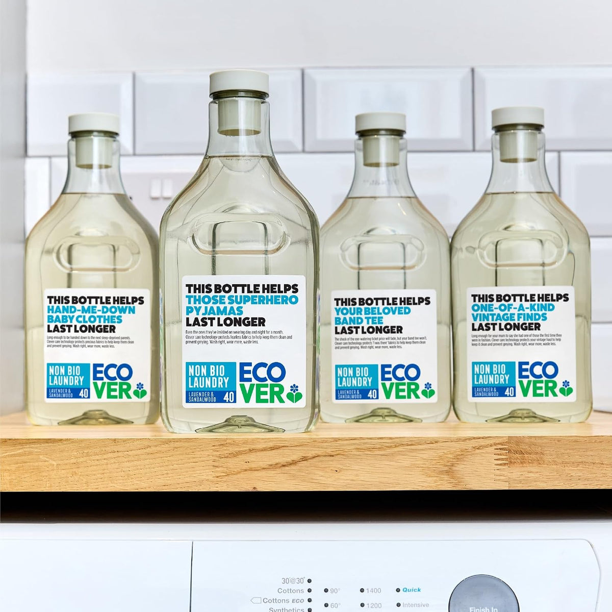 Ecover Non-Bio Laundry Liquid, Lavender & Sandalwood, 40 Washes, 1.43L