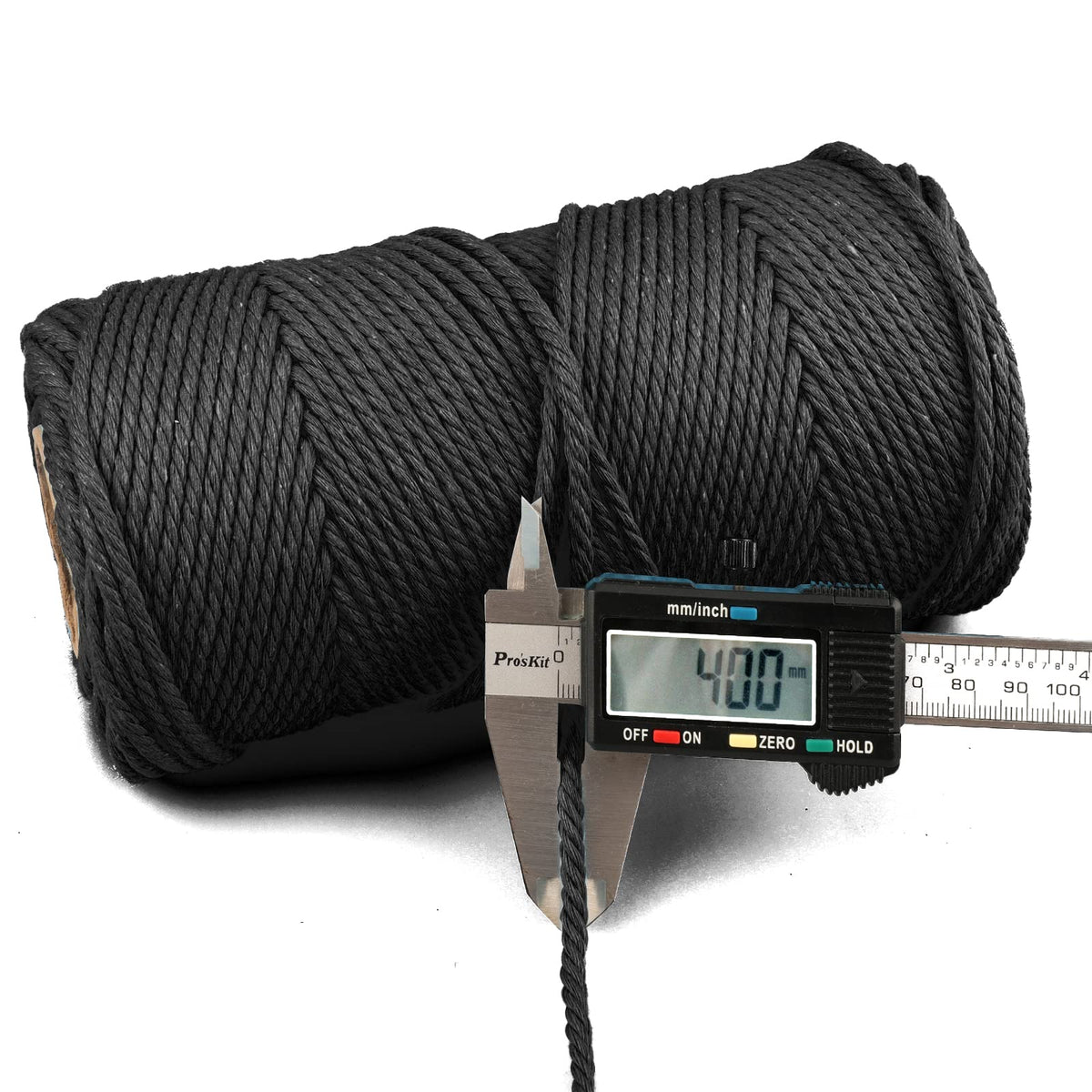 jijAcraft 4MM White Macrame Cord: 100M Cotton String Twine for Crafts