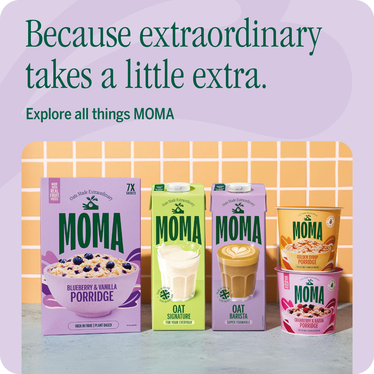 MOMA Pistachio Oat Drink • 1L • No Added Sugar • Vegan, Nut Free & GF